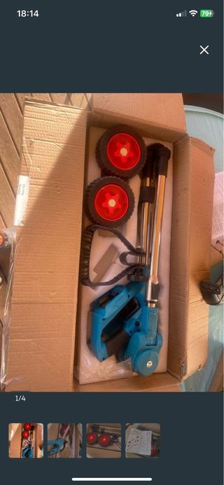 Desbrozadora eléctrica con cuchillas