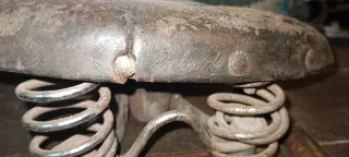 Sillín cuero bicicleta antigua Orbea Preferido