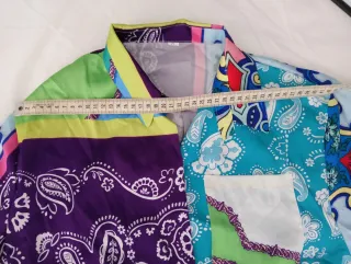 Vestido estampado multicolor talla única