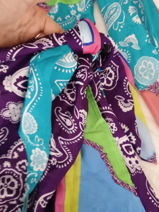 Vestido estampado multicolor talla única