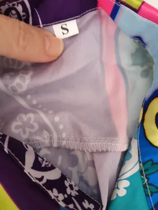 Vestido estampado multicolor talla única