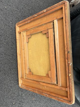 Quadro in legno con paesaggio