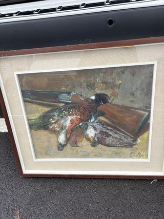 Quadro in legno con paesaggio