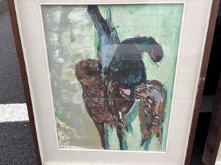 Quadro in legno con paesaggio