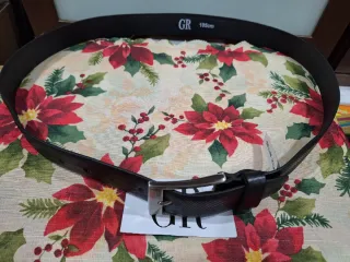 Cinturón de hombre Georges Rech negro 105 cm