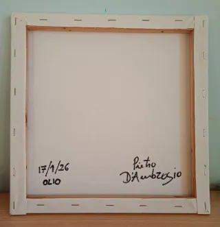 Dipinto ad olio su tela: Paesaggio astratto