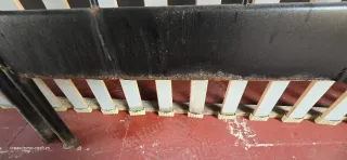 Base de cama de madera grande