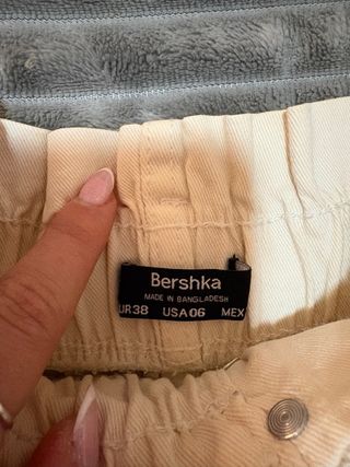 Shorts vaqueros beige