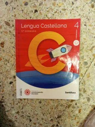 Libro lengua 4 primaria 1 trim Santillana.