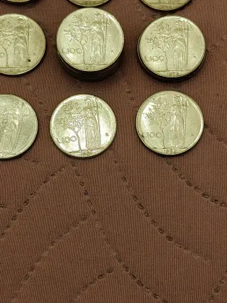 Lotto Monete 100 Lire Minerva