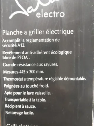 Plancha Eléctrica Jata 2000W