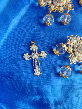 Aderezo fallero dorado con cristales
