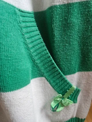 Chaqueta Volcom Rayas Verde y Blanca