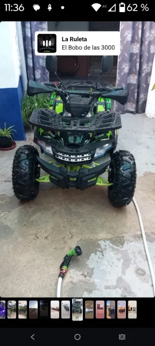 Quad Todoterreno Negro y Verde