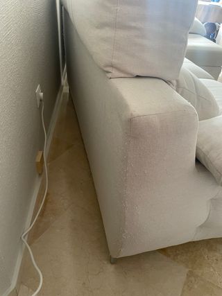 Sofa beige grande con chaise lounge