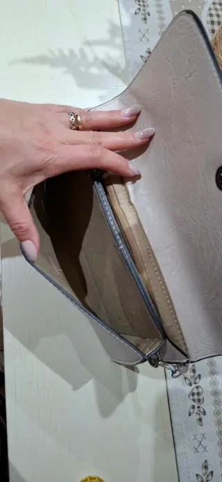 Borsa donna elegante beige