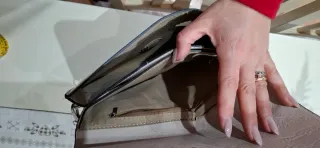 Borsa donna elegante beige