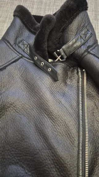 Chaqueta Zara Doble Faz Negra