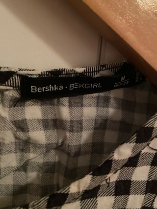 Camisa cuadros Bershka M