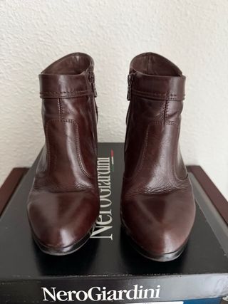 Botines Nero Giardini Marrones Tacón