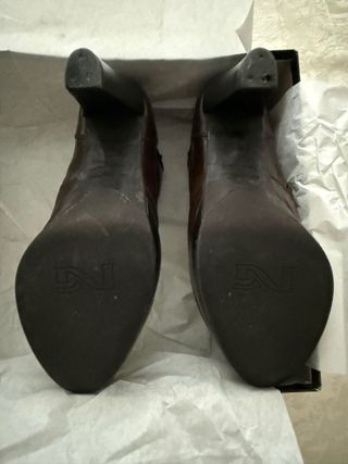 Botines Nero Giardini Marrones Tacón