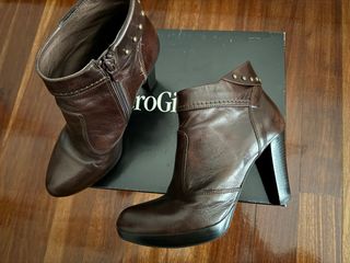 Botines Nero Giardini Marrones Tacón