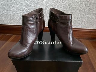 Botines Nero Giardini Marrones Tacón