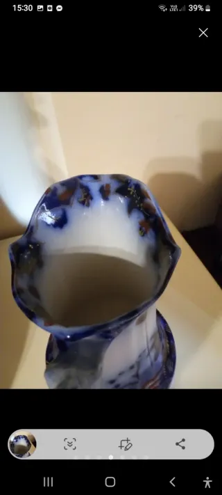 Brocca inglese antica in porcellana