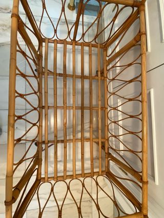 Cuna de bambú con ruedas epoca de los 90