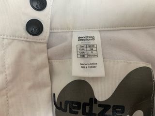 Pantalón de esquí Wedze blanco mujer Talla 34