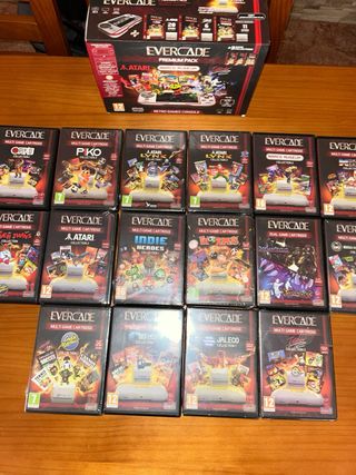 Consola Evercade Premium Pack + 16 Juegos