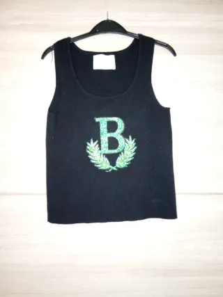 Top sin mangas Sugon con bordado B