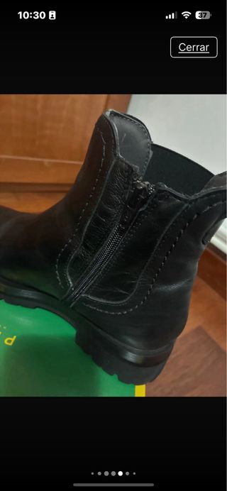 Botines Pitillos Talla 37 Negros