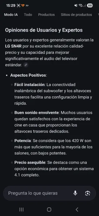 Barra de Sonido LG 420W DTS Virtual X 4.1