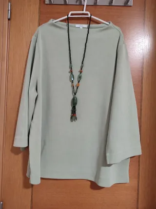 Jersey verde holgado talla 44