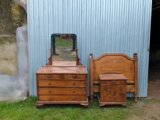 Conjunto Muebles Antiguos Madera