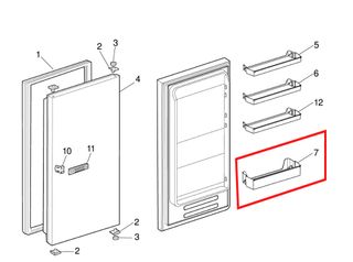Balconcino porta bottiglie Frigo