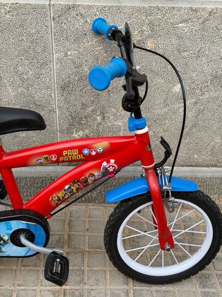 Bicicleta Paw Patrol Roja