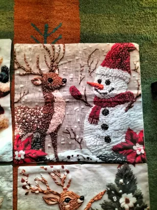 Fundas Cojines Navideños Santa Reno Muñeco Nieve