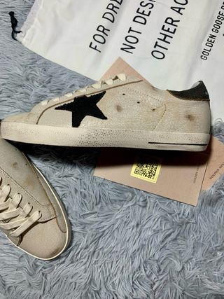 Golden Goose Superstar Beige/Nero Tg.