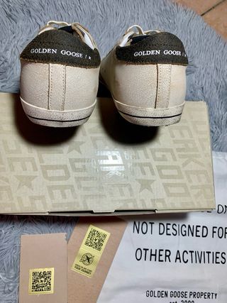 Golden Goose Superstar Beige/Nero Tg.