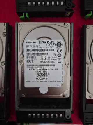 Discos SAS 600GB 2.5 Fujitsu
