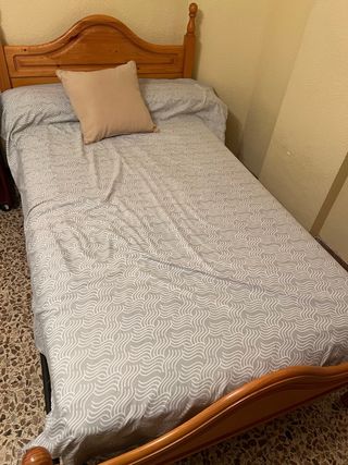 Cama individual 105cm madera