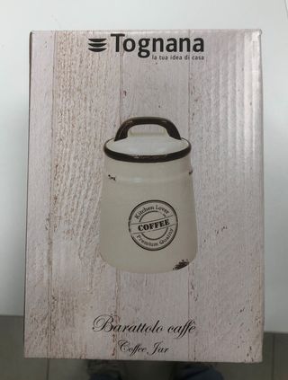 Tognana Barattolo Caffè 12 cm Bianco stoneware