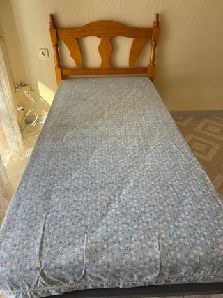 2 Camas 80x180 Pino con Cabecero