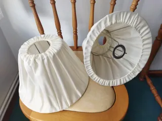 Pareja tulipas lámparas tela