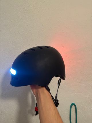 Casco Youin Negro con LED Talla M