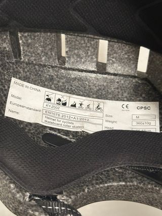 Casco Youin Negro con LED Talla M