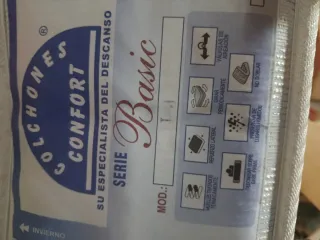 Colchón y somier medida 1.35