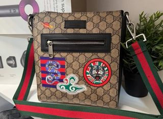 Bolso Gucci Marrón Multicolor con Parches
